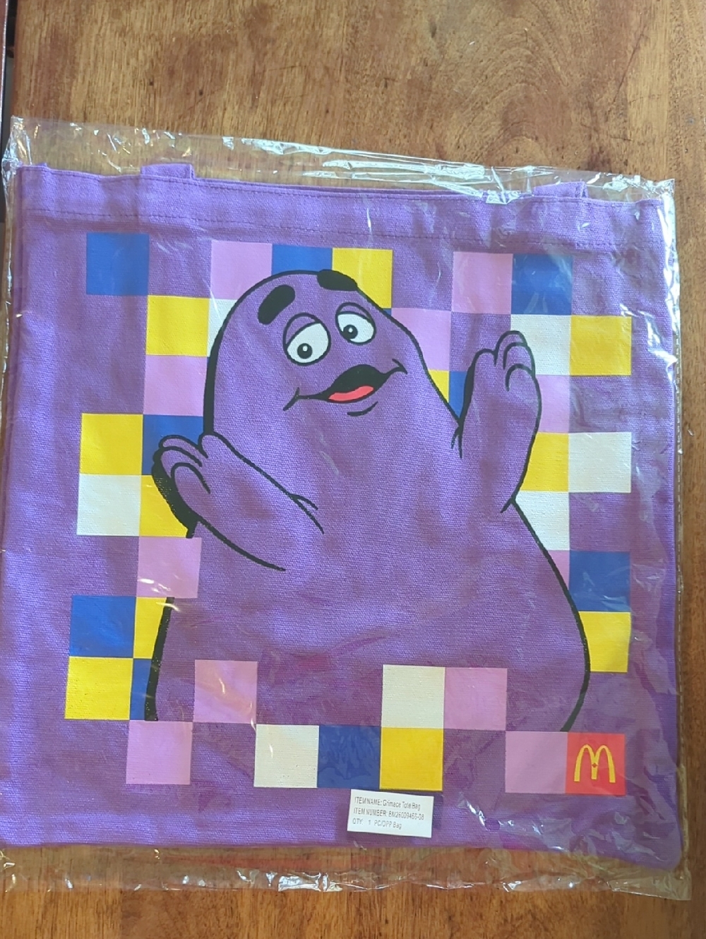 McDonald's Purple Grimace Tote New